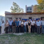 Intendentes visitaron la vivienda modelo de autoconstrucción asistida que impulsa el Gobierno provincial